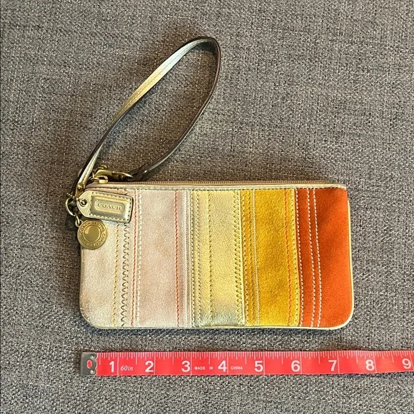 Coach Suede Wristlet Clutch for Fall - Picture 1 of 6